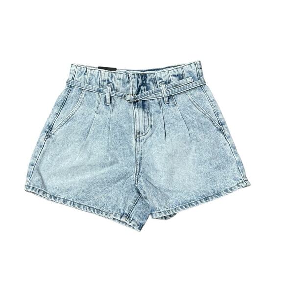 NWT! Blank NYC Payback Paperbag High Waist Denim Shorts- Size 24 - Picture 4 of 6
